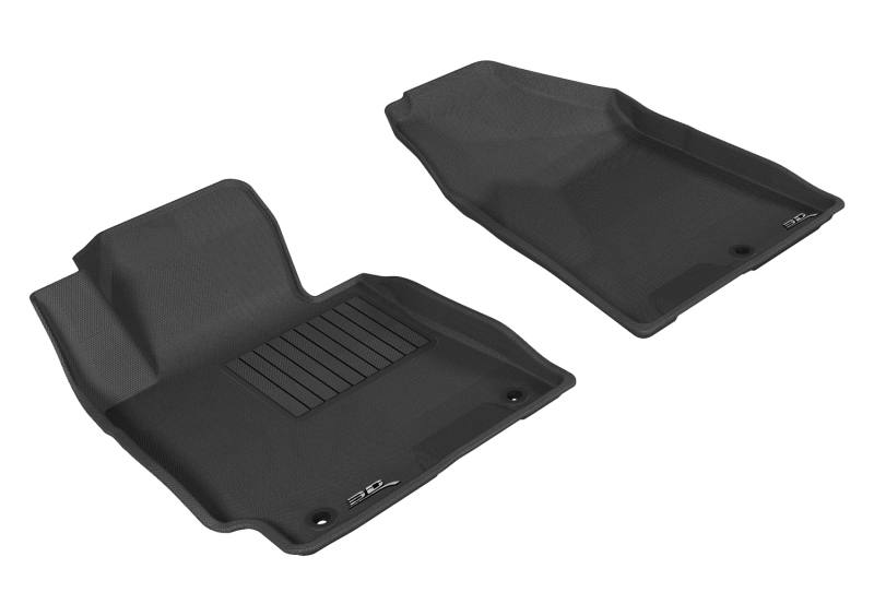 Kia Forte Floor Mats - Front - 3D MAXpider - Kagu - Gray - `14-`18